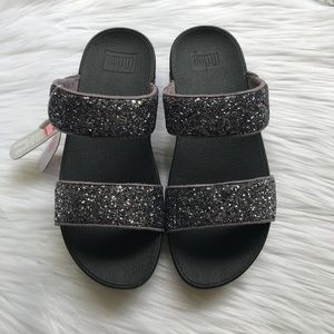 fitflop glitterball black